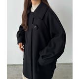 callautia ステンカラーオーバーミドルコート | JUNOAH | 詳細画像4 