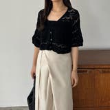 callautia 半袖クロシェニット | JUNOAH | 詳細画像10 