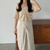 callautia 半袖クロシェニット | JUNOAH | 詳細画像7 