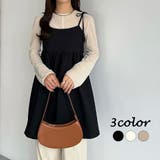 callautia 肩リボンジャガードキャミソール | JUNOAH | 詳細画像1 