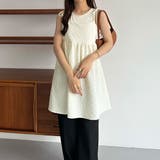 callautia 肩リボンジャガードキャミソール | JUNOAH | 詳細画像10 