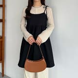 ブラック | callautia 肩リボンジャガードキャミソール | JUNOAH