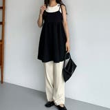 callautia 肩リボンジャガードキャミソール | JUNOAH | 詳細画像5 