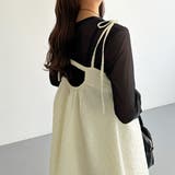 callautia 肩リボンジャガードキャミソール | JUNOAH | 詳細画像8 