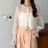 callautia 前後2wayシアーブラウス | JUNOAH | 詳細画像1 