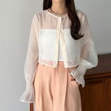 アイボリー | callautia 前後2wayシアーブラウス | JUNOAH