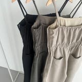 callautia リネンライクギャザーキャミサロペットパンツ | JUNOAH | 詳細画像15