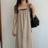 callautia ギャザーデザインリネンキャミワンピース | JUNOAH | 詳細画像10