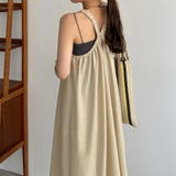callautia ギャザーデザインリネンキャミワンピース | JUNOAH | 詳細画像7
