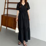 callautia Vネックドロストワンピース | JUNOAH | 詳細画像2 