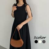 callautia ショルダーリボンノースリーブフレアワンピース | JUNOAH | 詳細画像1 