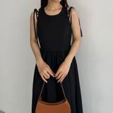 callautia ショルダーリボンノースリーブフレアワンピース | JUNOAH | 詳細画像2 