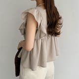 callautia フリルノースリーブブラウス | JUNOAH | 詳細画像11 