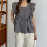 callautia フリルノースリーブブラウス | JUNOAH | 詳細画像14 