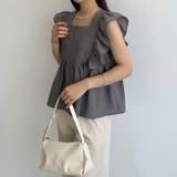 callautia フリルノースリーブブラウス | JUNOAH | 詳細画像15 