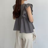 callautia フリルノースリーブブラウス | JUNOAH | 詳細画像16 