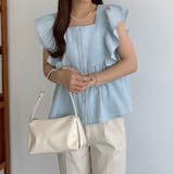 callautia フリルノースリーブブラウス | JUNOAH | 詳細画像17 