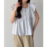 callautia フリルノースリーブブラウス | JUNOAH | 詳細画像20 