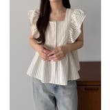 callautia フリルノースリーブブラウス | JUNOAH | 詳細画像24 