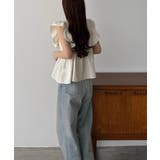 callautia フリルノースリーブブラウス | JUNOAH | 詳細画像27 