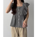 callautia フリルノースリーブブラウス | JUNOAH | 詳細画像28 