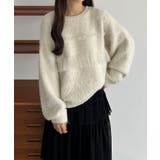 callautia チュールシャギーニット | JUNOAH | 詳細画像1 