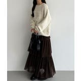 callautia チュールシャギーニット | JUNOAH | 詳細画像5 