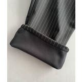 callautia 裏起毛ストライプタックスラックス | JUNOAH | 詳細画像14 