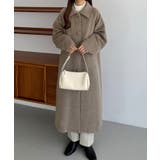 callautia ステンカラーシャギーコート | JUNOAH | 詳細画像5