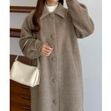 callautia ステンカラーシャギーコート | JUNOAH | 詳細画像7