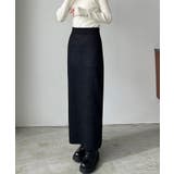 callautia ラメニットペンシルスカート | JUNOAH | 詳細画像1 