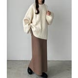 callautia ラメニットペンシルスカート | JUNOAH | 詳細画像15 