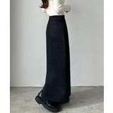 callautia ラメニットペンシルスカート | JUNOAH | 詳細画像3 