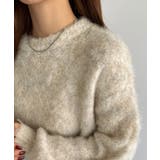 callautia シャギーショートニット | JUNOAH | 詳細画像4 