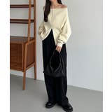 callautia Wジップオフショルニット | JUNOAH | 詳細画像10 