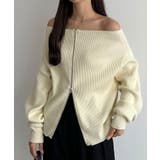 callautia Wジップオフショルニット | JUNOAH | 詳細画像11 