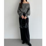 callautia Wジップオフショルニット | JUNOAH | 詳細画像17 