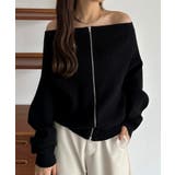 callautia Wジップオフショルニット | JUNOAH | 詳細画像2 