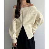 callautia Wジップオフショルニット | JUNOAH | 詳細画像8 