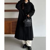 callautia コクーンスリーブステンカラーロングコート | JUNOAH | 詳細画像1 