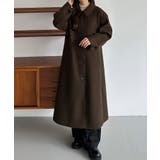 callautia コクーンスリーブステンカラーロングコート | JUNOAH | 詳細画像15 