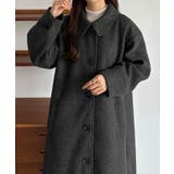 callautia コクーンスリーブステンカラーロングコート | JUNOAH | 詳細画像8 