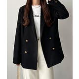 callautia ゴールドボタンテーラードジャケット | JUNOAH | 詳細画像1 