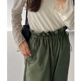 callautia ウエストドロストカーブナイロンパンツ | JUNOAH | 詳細画像5 