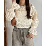 callautia 前後2wayシアーレースブラウス | JUNOAH | 詳細画像2 