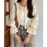 callautia 前後2wayシアーレースブラウス | JUNOAH | 詳細画像3 