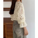 callautia 前後2wayシアーレースブラウス | JUNOAH | 詳細画像6 