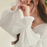 Meiru キャンディースリーブシアーブラウス | JUNOAH | 詳細画像7