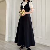 Meiru ショルダーリボンキャミワンピース | JUNOAH | 詳細画像15