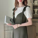チャコール | Meiru ショルダーリボンキャミワンピース | JUNOAH